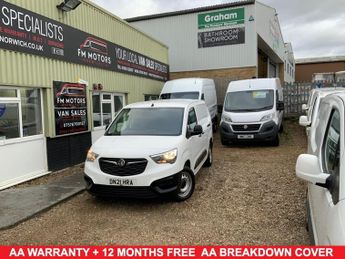 Vauxhall Combo 1.5 Turbo D 2300 Dynamic Panel Van 6 Door  Diesel Manual L2 H1 E