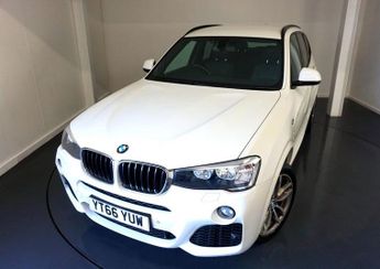 BMW X3 2.0 20d M Sport-2 OWNER CAR FINISHED IN ALPINE WHITE WITH BLACK 