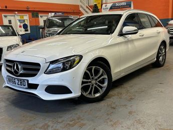 Mercedes C Class 2.1 C220d Sport Estate 5 Door Diesel Automatic White 7G-Tronic+ 