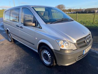 Mercedes Vito 2.1 CDI 113 DUALINER MINIBUS LONG 6 SEAT NO VAT 136 bhp