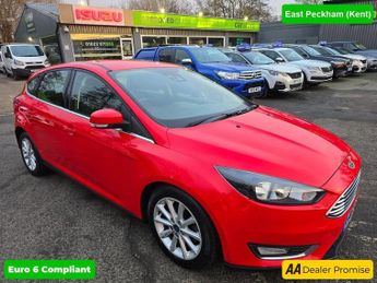 Ford Focus 1.0T ECOBOOST TITANIUM IN RED WITH 80,000 MILES AND A FULL SERVI