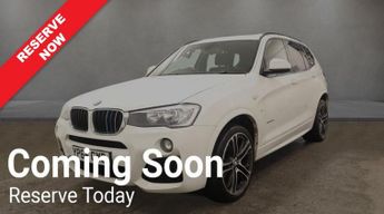 BMW X3 2.0 20d M Sport SUV 5dr Diesel Auto xDrive Euro 6 (s/s) (190 ps)