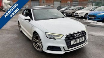 Audi A3 1.5 TFSI CoD 35 S line Convertible 2dr Petrol S Tronic Euro 6 (s