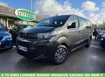 Citroen SpaceTourer 75kWh YOU! MPV 5dr Electric Auto MWB (7.4kW Charger) (136 ps)