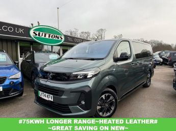 Vauxhall Vivaro 75kWh Ultimate XL MPV 5dr Electric Auto  (8 Seat, 7.4kW Charger)