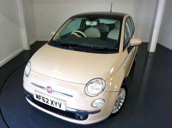 Fiat 500 1.2 Lounge Hatchback 3dr-2 OWNERS FROM NEW FINISHED IN BEIGE WIT