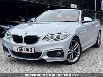 BMW 218 218i 1.5 M-Sport [Nav] Convertible 2dr - RED LEATHER