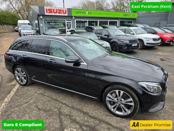 Mercedes C Class 2.0 C350E 6.4kWh SPORT (PREMIUM) ESTATE IN BLACK WITH 40,600 MIL