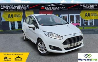 Ford Fiesta 1.0 Zetec Hatchback 5dr Petrol Manual Euro 6 (s/s) (80 ps)