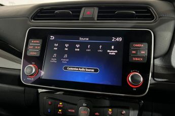 NISSAN LEAF 40kWh 10 Hatchback 5dr Electric Auto (150 ps) Touchscreen, Satel