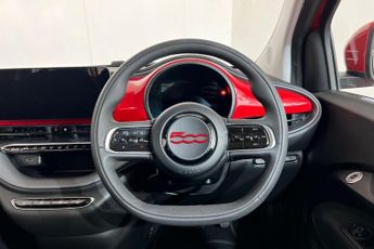 FIAT 500E 24kWh RED Hatchback 3dr Electric Auto (95 ps) Touchscreen, Apple