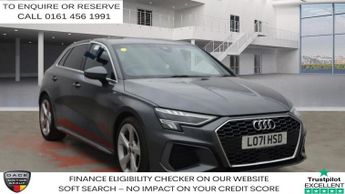 Audi A3 1.0 TFSI 30 S line Sportback 5dr Petrol S Tronic Euro 6 (s/s) (1