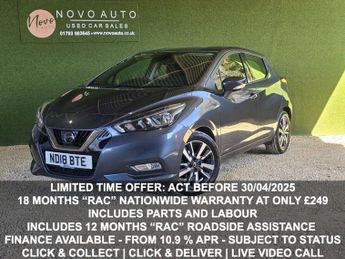 Nissan Micra 0.9 IG-T Acenta Hatchback 5dr Petrol Manual Euro 6 (s/s) (90 ps)