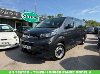 Vauxhall Vivaro 75kWh Combi XL MPV 5dr Electric Auto LWB (9 Seat, 7.4kW Charger)