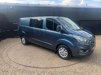 FORD TRANSIT CUSTOM 2.0 300 EcoBlue Limited Crew Van Double Cab 5dr Diesel Auto L2 H