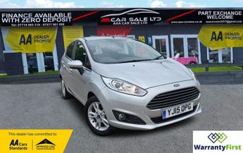 Ford Fiesta 1.25 Zetec Hatchback 5dr Petrol Manual Euro 6 (82 ps)