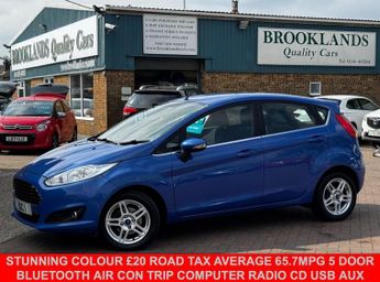 Ford Fiesta 1.0T EcoBoost Zetec Hatchback 5 Door Nautical Blue Petrol Manual