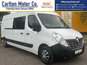 Renault Master 2.3 dCi 35 Business 9 SEATER / WINDOW Van 6dr FWD LWB Med/ Roof 