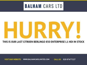 CITROEN BERLINGO VAN 1.6 BlueHDi 850 Enterprise Panel Van 5dr Diesel Manual L1 (112 g