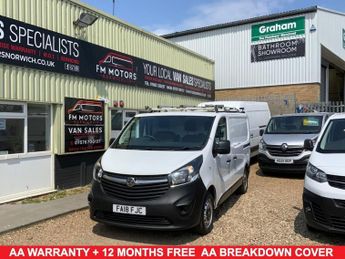 Vauxhall Vivaro 1.6 CDTi 2900 Panel Van 6 dr Diesel Manual L1 H1 Euro 6 (s/s) (9