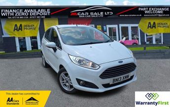 Ford Fiesta 1.0 Zetec Hatchback 5dr Petrol Manual Euro 5 (s/s) (80 ps)