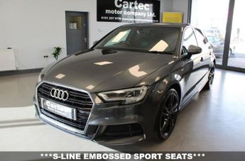 AUDI A3 1.0 TFSI 30 S line Sportback 5dr Petrol S Tronic Euro 6 (s/s) (1