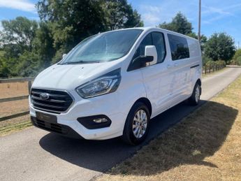 FORD TRANSIT CUSTOM 2.0 320 EcoBlue Limited Crew Van Double Cab 5dr Diesel Auto L2 H
