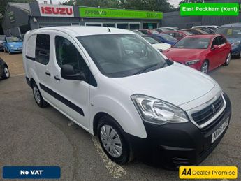 Peugeot Partner 1.6 BlueHDi Crew Van in white, 95,400 miles, 2 owners, ULEZ comp