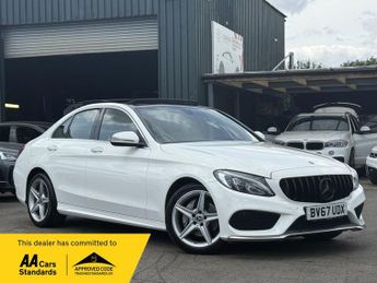 Mercedes C Class 2.1 C220d AMG Line (Premium) Saloon 4dr Diesel G-Tronic+ 4MATIC 