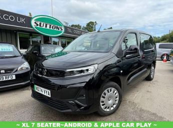 VAUXHALL Combo Life Electric 52kWh Design XL MPV 5dr Electric Auto (7.4kW Charger) (136 ps)