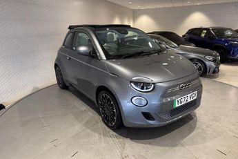 FIAT 500e C 42kWh La Prima Convertible 2dr Electric Auto (118 ps) 1 Owner, T