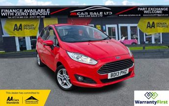Ford Fiesta 1.0 Zetec Hatchback 5dr Petrol Manual Euro 5 (s/s) (80 ps)