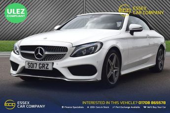 Mercedes C Class 2.0 C200 AMG Line Cabriolet 2dr Petrol G-Tronic+ Euro 6 (s/s) (1