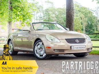Lexus SC 4.3 430 Convertible 2dr Petrol Automatic (287 g/km, 282 bhp)