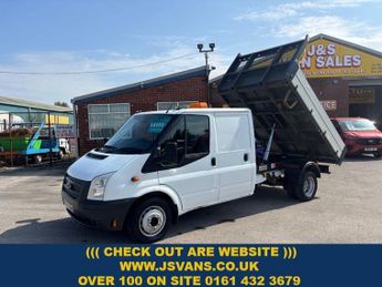 Ford Transit 2.2 TDCI T350 CREW CAB TIPPER T/LIFT 51OOO MLS 