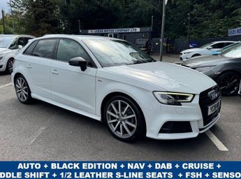 Audi A3 1.5 TFSI CoD Black Edition Sportback 5dr Petrol S Tronic Euro 6 