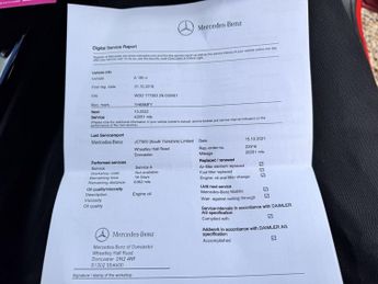 MERCEDES-BENZ A-CLASS 1.5 A180d SE Hatchback 5dr Diesel 7G-DCT Euro 6 (s/s) (116 ps)