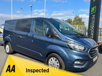 FORD TRANSIT CUSTOM 2.0 320 EcoBlue Limited Crew Van Double Cab 5dr Diesel Auto L2 H