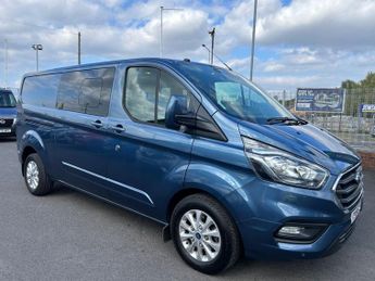 FORD TRANSIT CUSTOM 2.0 320 EcoBlue Limited Crew Van Double Cab 5dr Diesel Auto L2 H