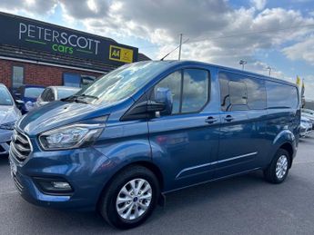 FORD TRANSIT CUSTOM 2.0 320 EcoBlue Limited Crew Van Double Cab 5dr Diesel Auto L2 H