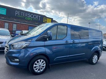 FORD TRANSIT CUSTOM 2.0 320 EcoBlue Limited Crew Van Double Cab 5dr Diesel Auto L2 H