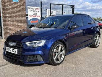 Audi S3 2.0 TFSI Black Edition Sportback 5 Door Blue Petrol S Tronic Aut