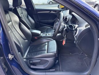 AUDI S3 2.0 TFSI Black Edition Sportback 5 Door Blue Petrol S Tronic Aut