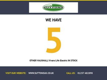 VAUXHALL Vivaro Life Electric 75kWh Design XL MPV 5dr Electric Auto LWB (8 Seat, 11kW Charger)
