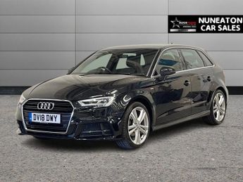 AUDI A3 1.5 TFSI CoD S line Sportback 5dr Petrol S Tronic Euro 6 (s/s) (