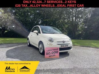 Fiat 500 1.2 Lounge Hatchback 3dr Petrol Manual Euro 6 (s/s) (69 bhp)