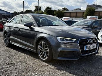 Audi A3 2.0 TDI S line Saloon 4 Door Diesel Manual Grey Euro 6 Low Tax