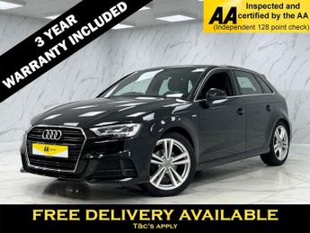 AUDI A3 1.5 TFSI CoD 35 S line Sportback 5dr Petrol S Tronic Euro 6 (s/s