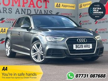 Audi A3 1.0 TFSI 30 S line Sportback 5dr Petrol Manual Euro 6 (s/s) (116