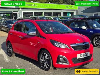 Peugeot 108 1.0 Allure Top! 5dr in red, 65,000 miles, 2 owners, Euro 6 petro
